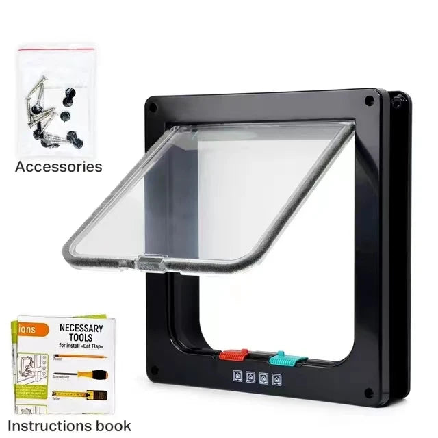 Cat Flap Door Magnetic Pet Door with