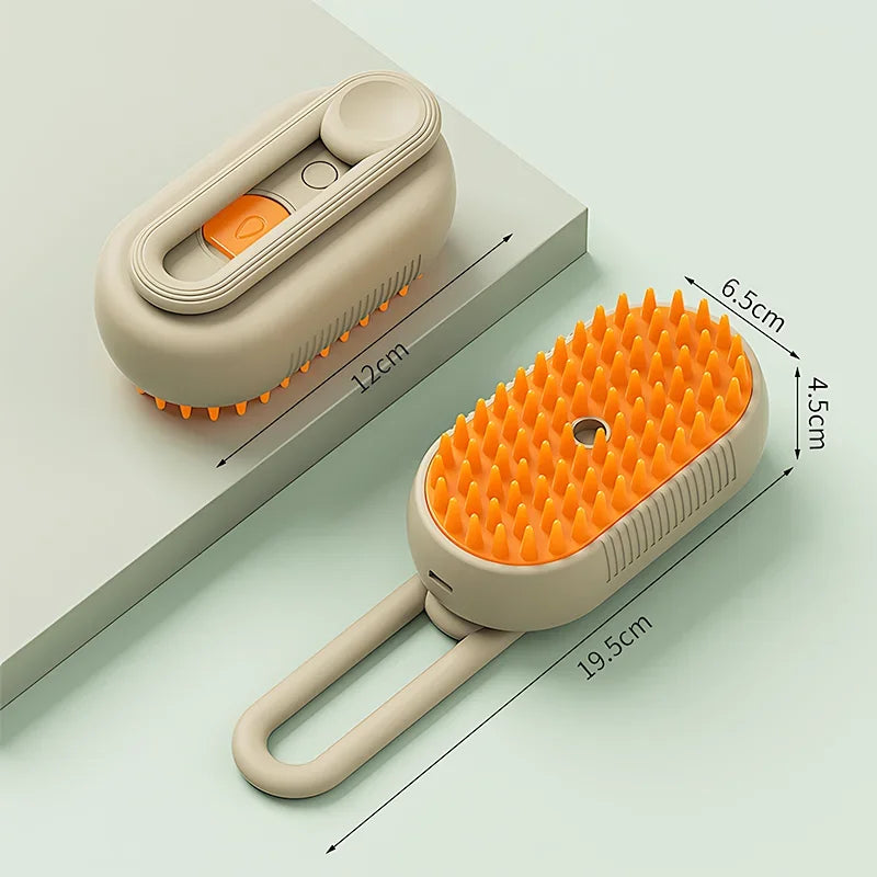 3 in 1 Pet Electric Steam Brush Cat and Dog Cleaning